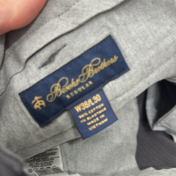 Brooks Brothers Men’s Gray Corduroy Dress Pants Regular size 38/30.NWT. - Picture 9 of 11